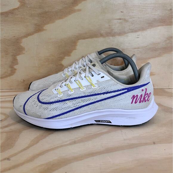 Nike - Air Zoom Pegasus 36 - Running Shoes - White - Women's - 9 - BV5740-101 - Picture 3 of 9